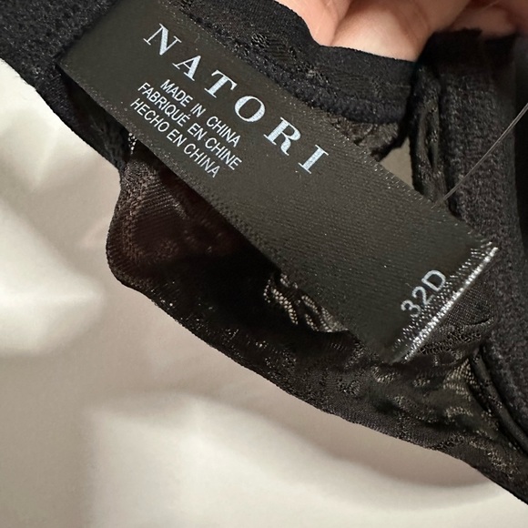 32D Natori 136059 Sheer Jacquard Full Fit Contour Underwire Bra black SW - Picture 7 of 11